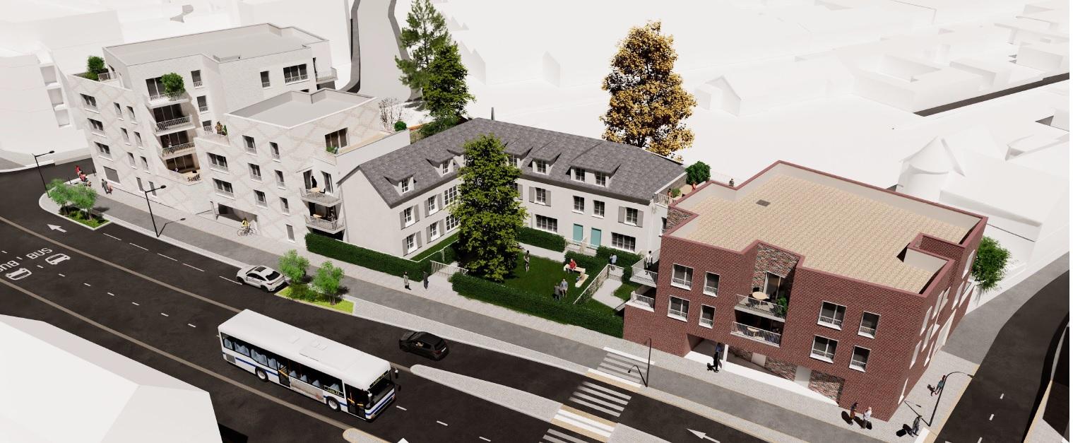 Visuel aerienne rue 11 nov mars 2025